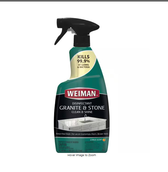 Weiman GRANITE & STONE CLEANER & POLISH Extra Stain Protection QUARTZ MARBLE