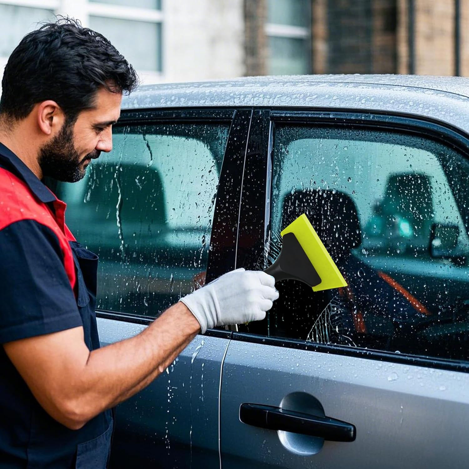 Small Squeegee Car Window Squeegee Silicone Squeegee for Window Door Bathroom Mi