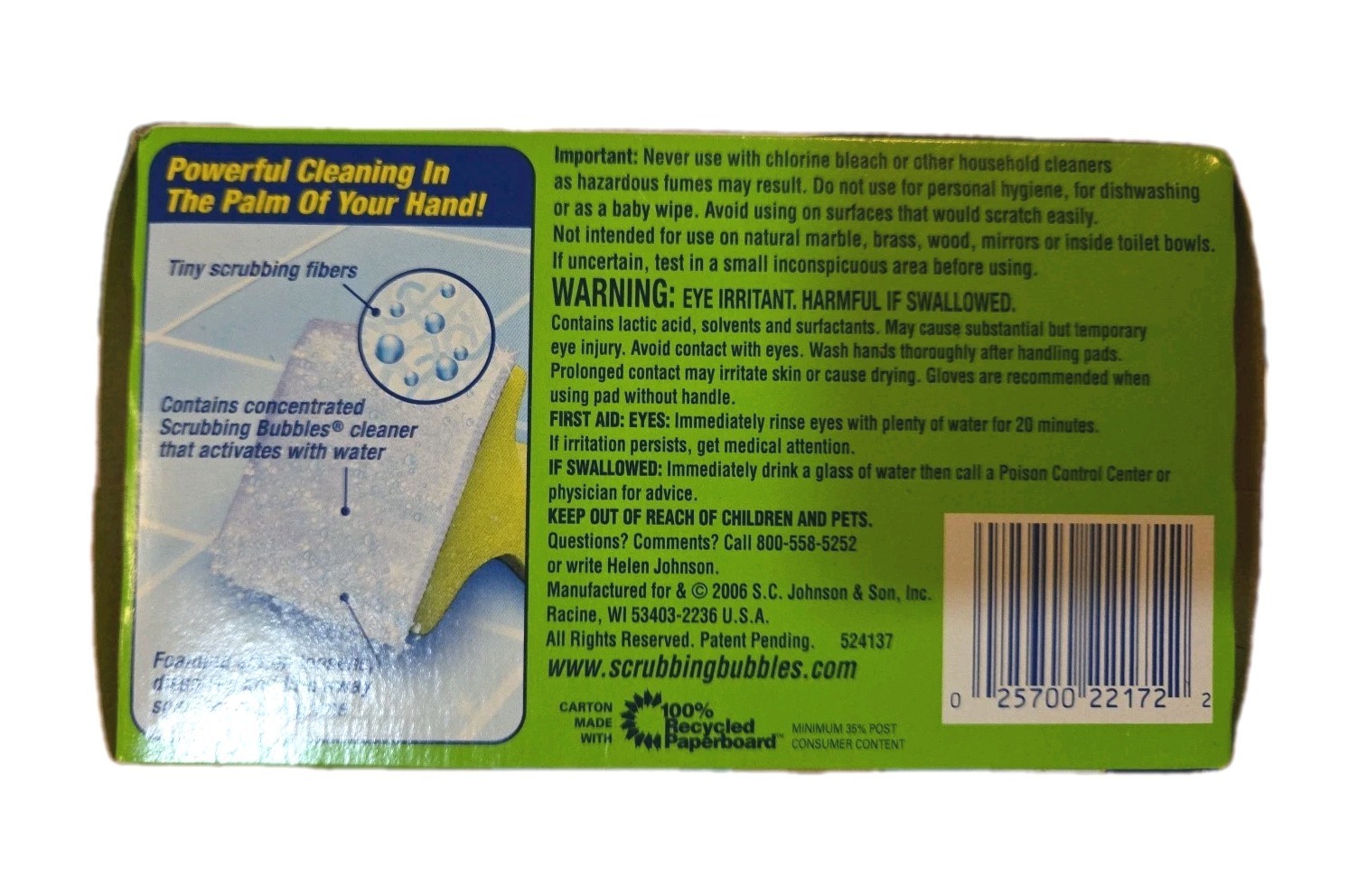 Scrubbing Bubbles Action Scrubber Tub Shower Starter Kit Pads Discontinued New