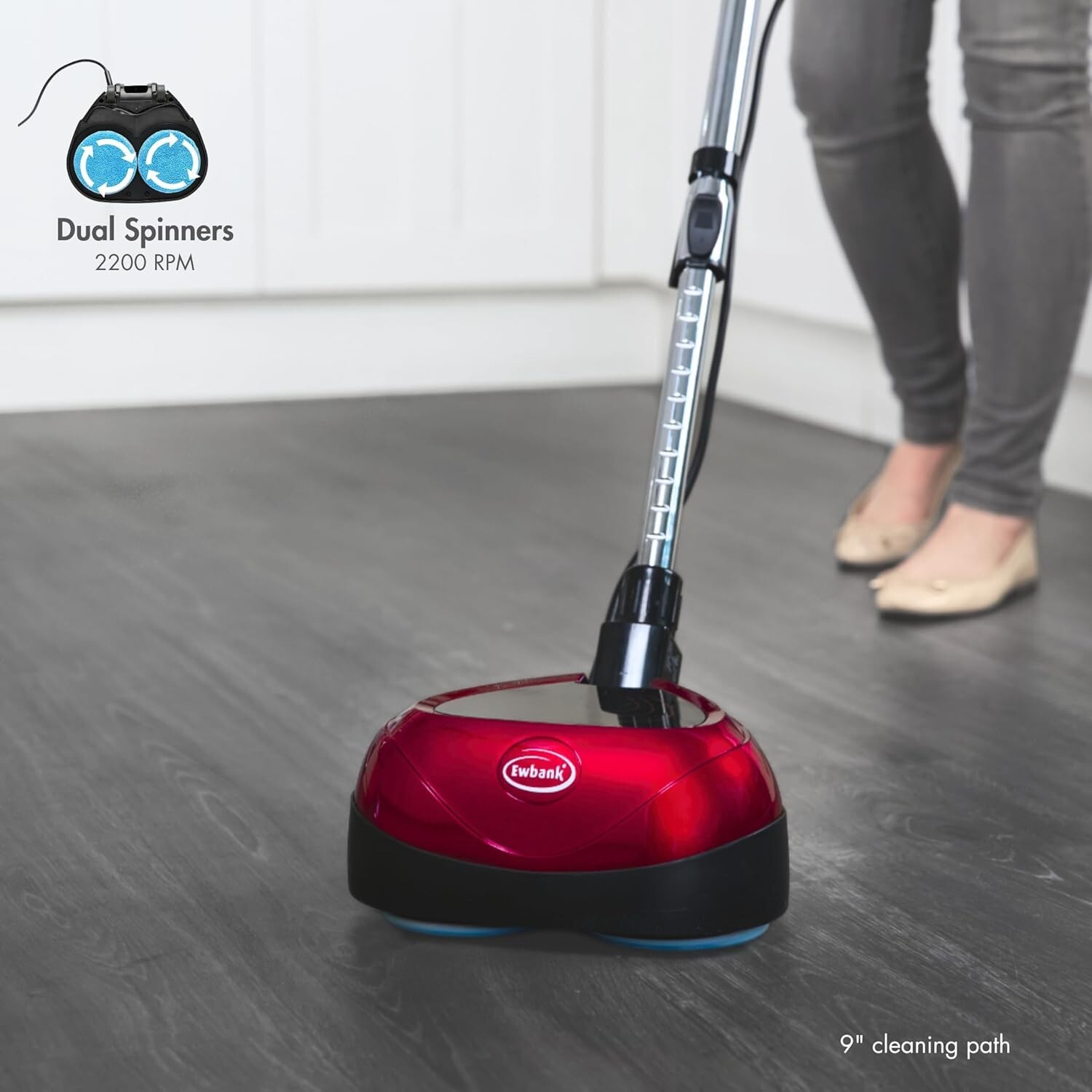 Ewbank EP170 All-in-One Floor Cleaner, Scrubber & Polisher – 2200 RPM Power