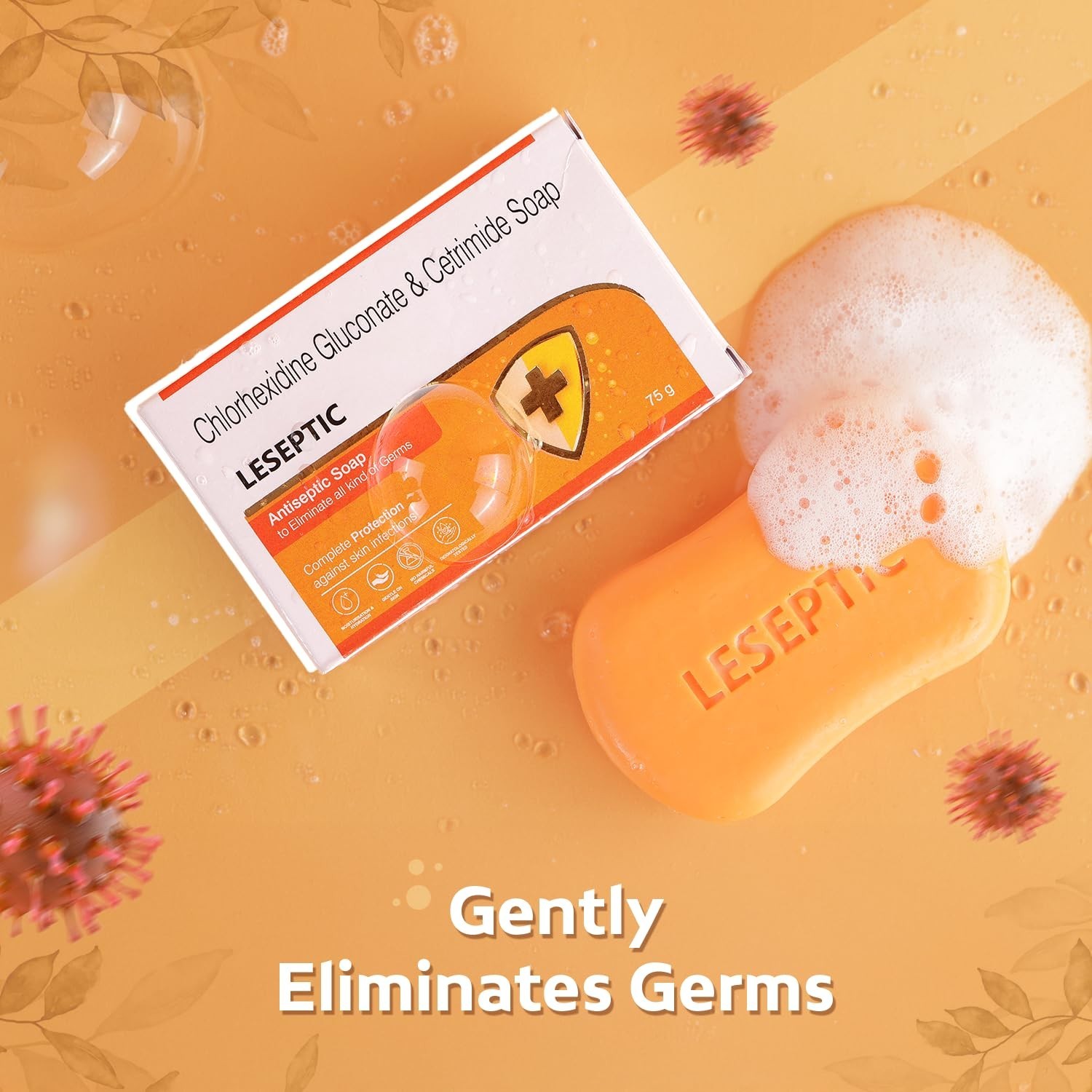 Antiseptic Soap with Glycerine 75g Pack of 4 Daily Hygiene Fast Shipping