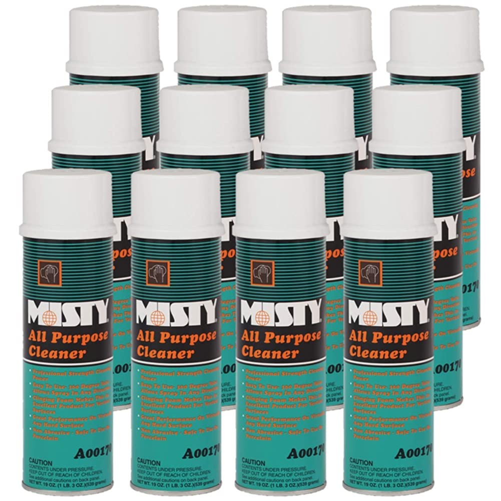 MISTY All-Purpose Cleaner – 19 oz (Case of 12) -1001592- Professional Strength,