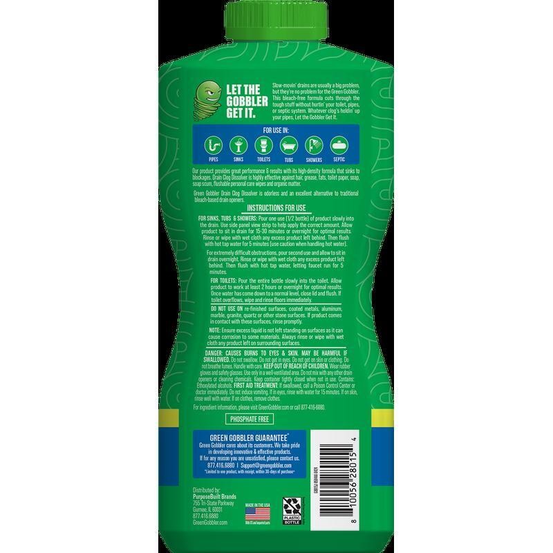 New 31 oz Powerful Drain Clog Remover Cleaner Non-Corrosive Septic Safe Formula