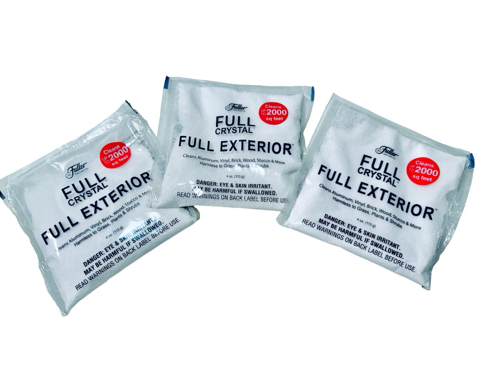 Fuller Brush Co Full Crystal Full Exterior 32 oz Dispenser & 3-4 oz Powder Packs