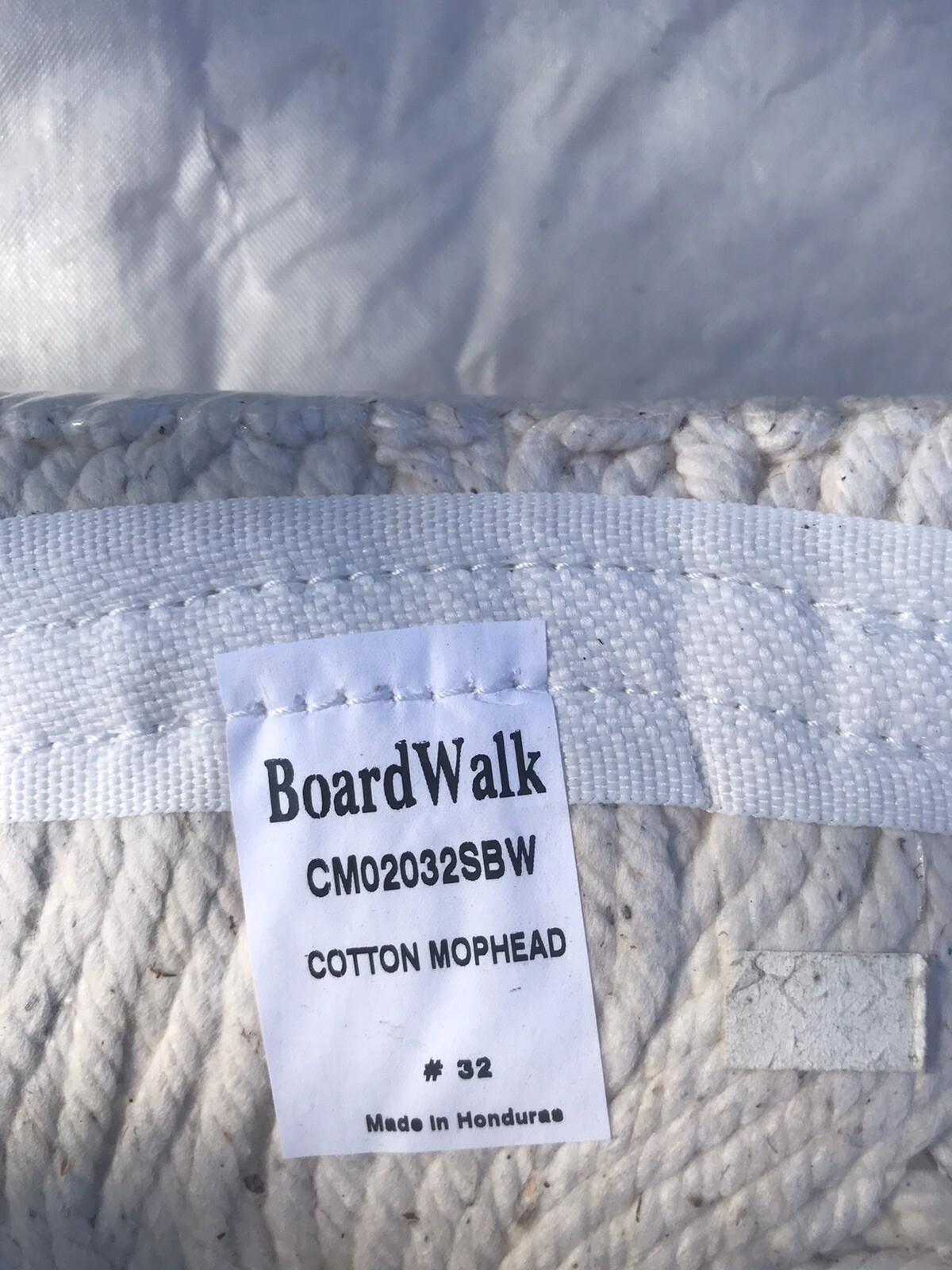 Boardwalk Cut-End Wet Cotton Mop Head No. 32 & No. 24 White 2 Lot New