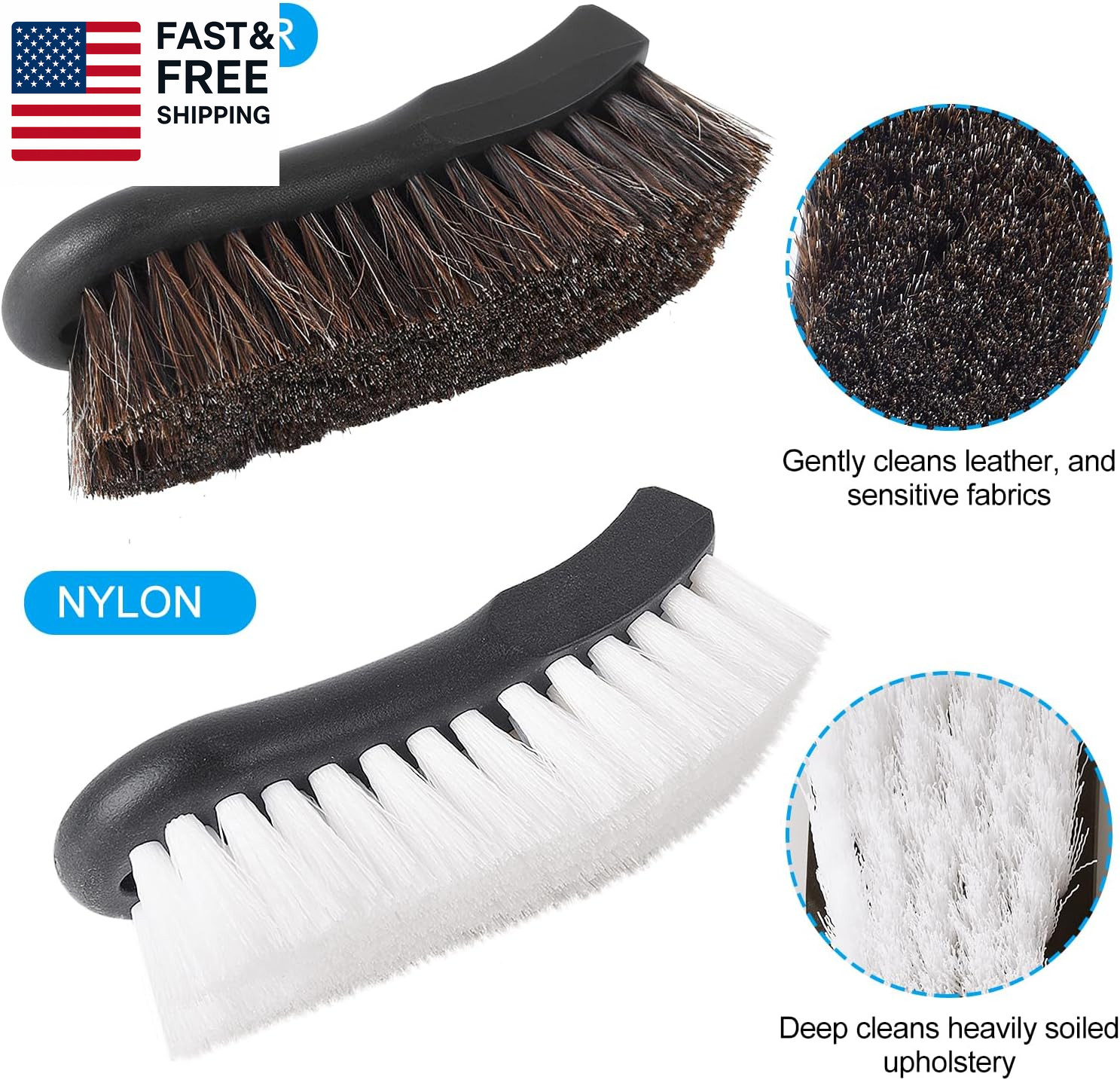 Upholstery Brush, Upholstery Brush Set, Leather Cleaning Brush, Carpet Brush Ca