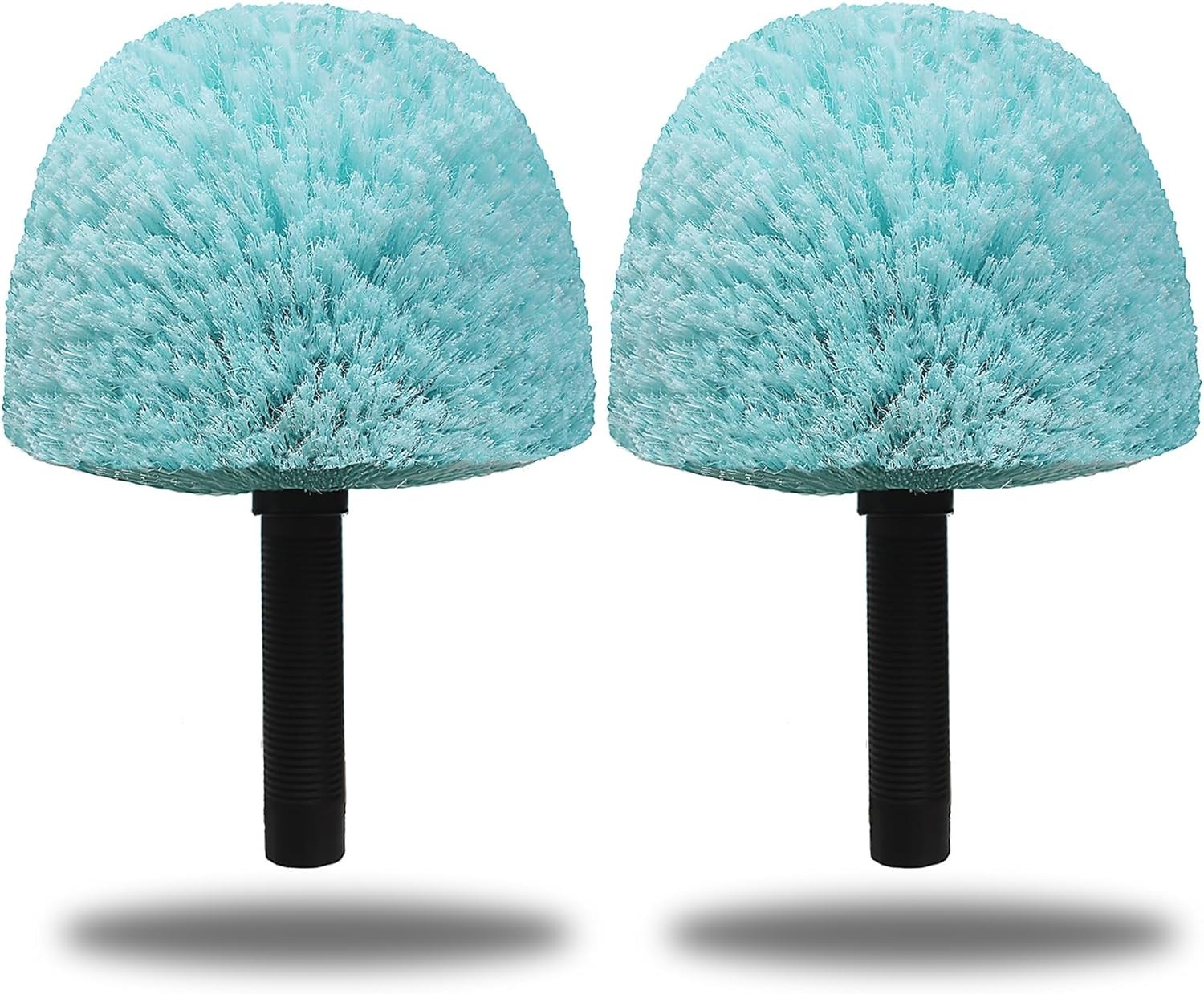 Cyan Twist-On Cobweb Duster Brush – 2 Pack for Indoor & Outdoor Cleaning