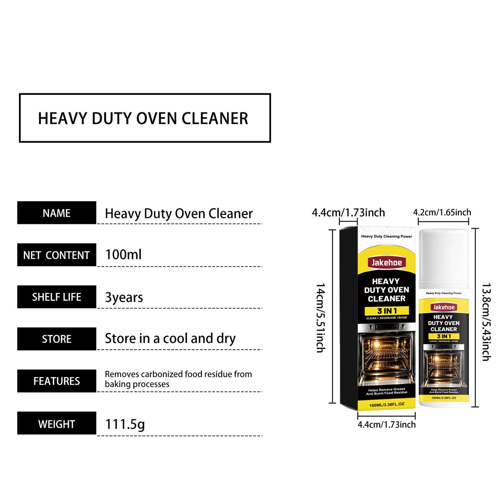 Clean + Degrease + Protect Stove and Oven 100ml