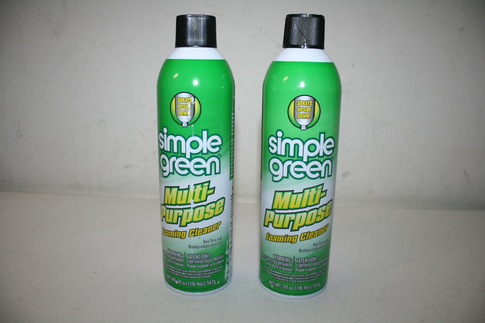 Lot of 2 Simple Green 20 oz. Multi-Purpose Foaming Cleaner