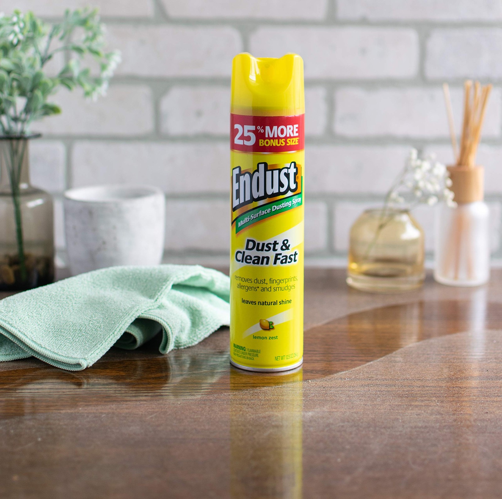 Multi-Surface Dusting and Cleaning Spray, Lemon Zest, 12.5 Ounce (Pack of 2)