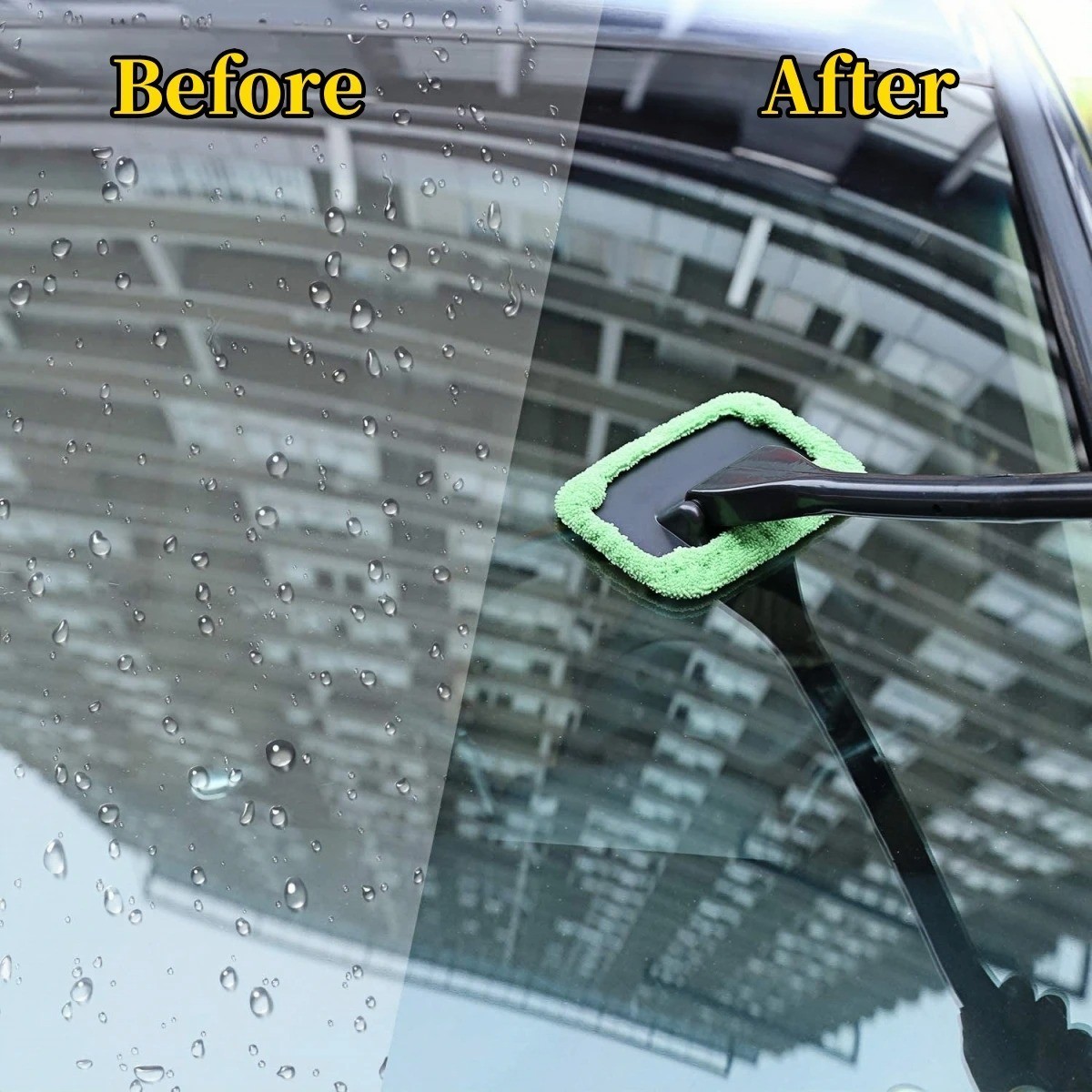 Window Windshield Cleaning Tool Microfiber Car Wiper Cleaner Glass Brush 1 Pack