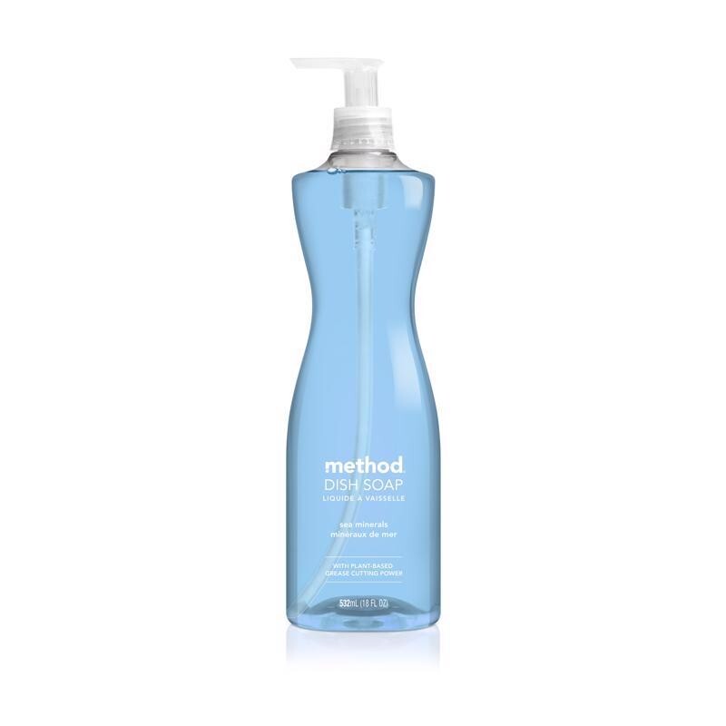 Method Sea Mineral Scent Liquid Dish Soap 18 oz Plant Based & Cruelty Free
