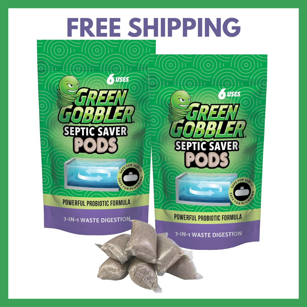 Green Gobbler Septic Tank Treatment Packets, 12 Month Supply – Powerful