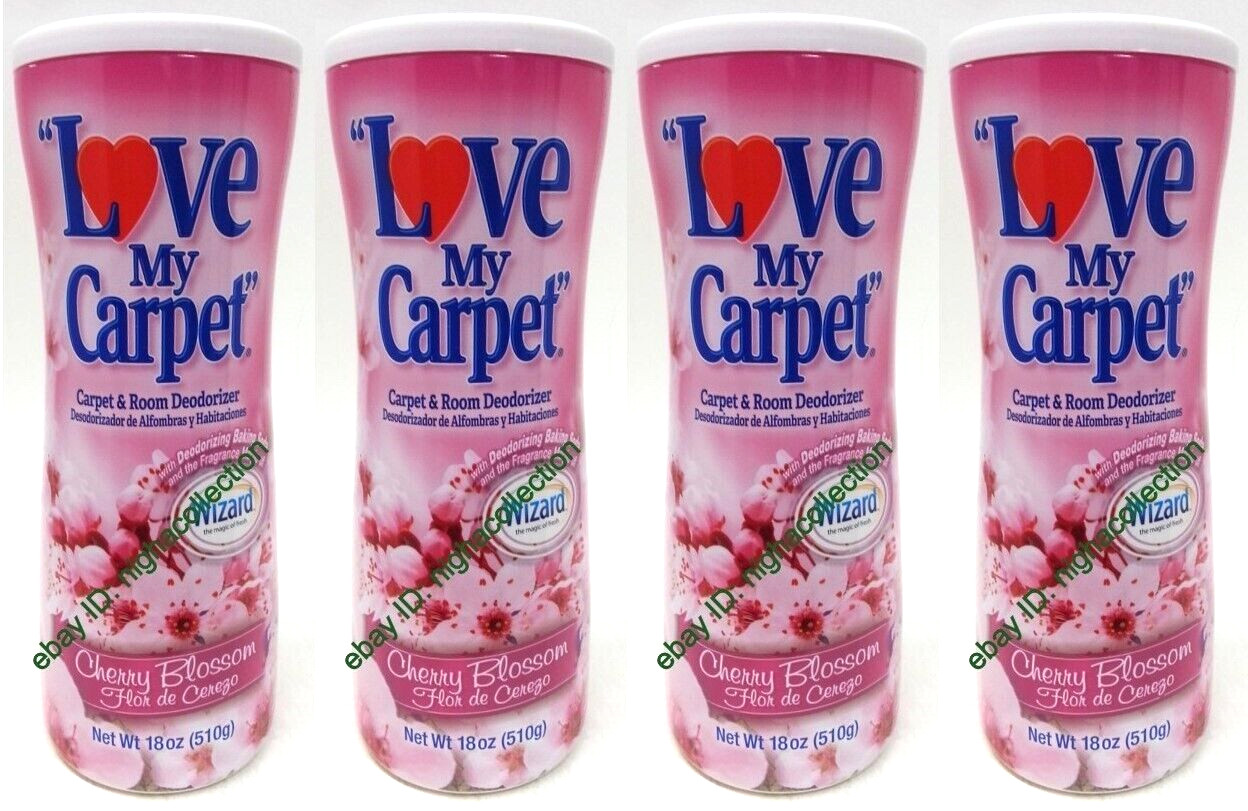 5x LOVE MY CARPET 2-in-1 Carpet & Room Deodorizer CHERRY BLOSSOM 18 Oz Ea SEALED