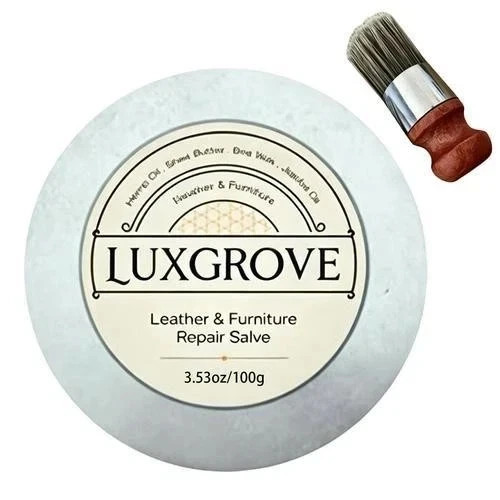 LUXGROVE Wood Finish Restorer | Portable Cleaner Cream with Brush | Cabinet And