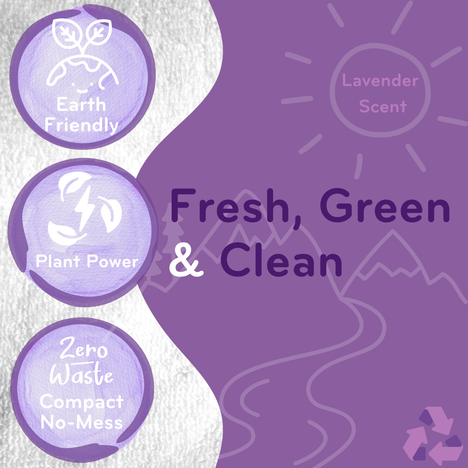 Eco-Gals Eco-Squares laundry detergent sheets gentle formula, Zero waste, 60 ct.
