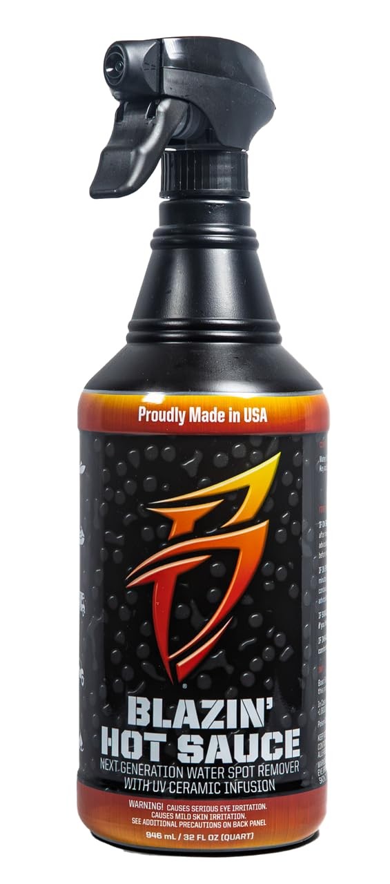 Blazin’ Hot Sauce Next Level Hard Water Spot Remover for Boats Watercraft 32 Oz