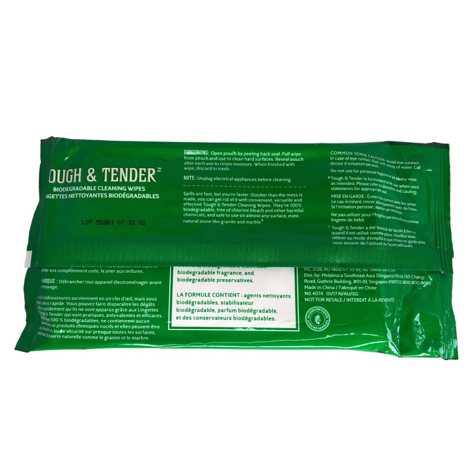 Melaleuca Tough & Tender Non-Toxic Biodegradable Cleaning Wipes EcoFriendly NEW