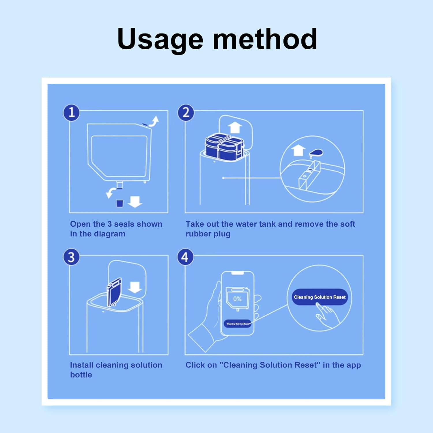 Floor Cleaning Solution Compatible with Dreame Cleaning Solution, Multi-Surface