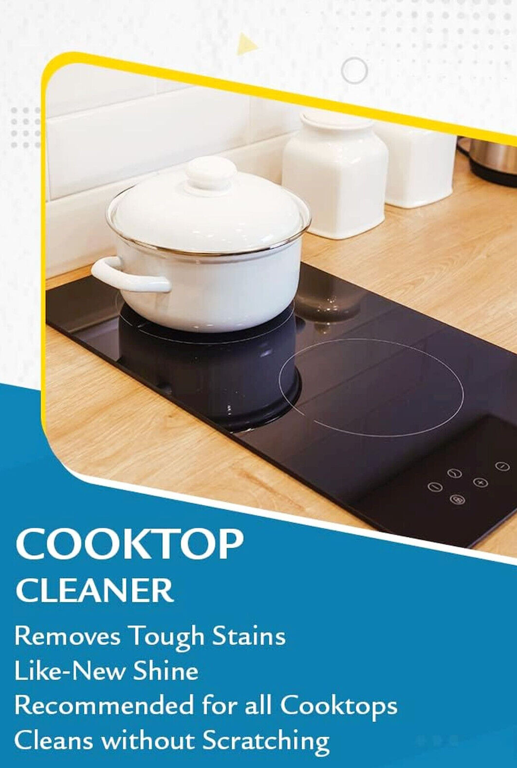 CERAMA BRYTE Cooktop Cleaner Safe Clean Ceramic Glass Cook Top bRiGhT 18oz 20618