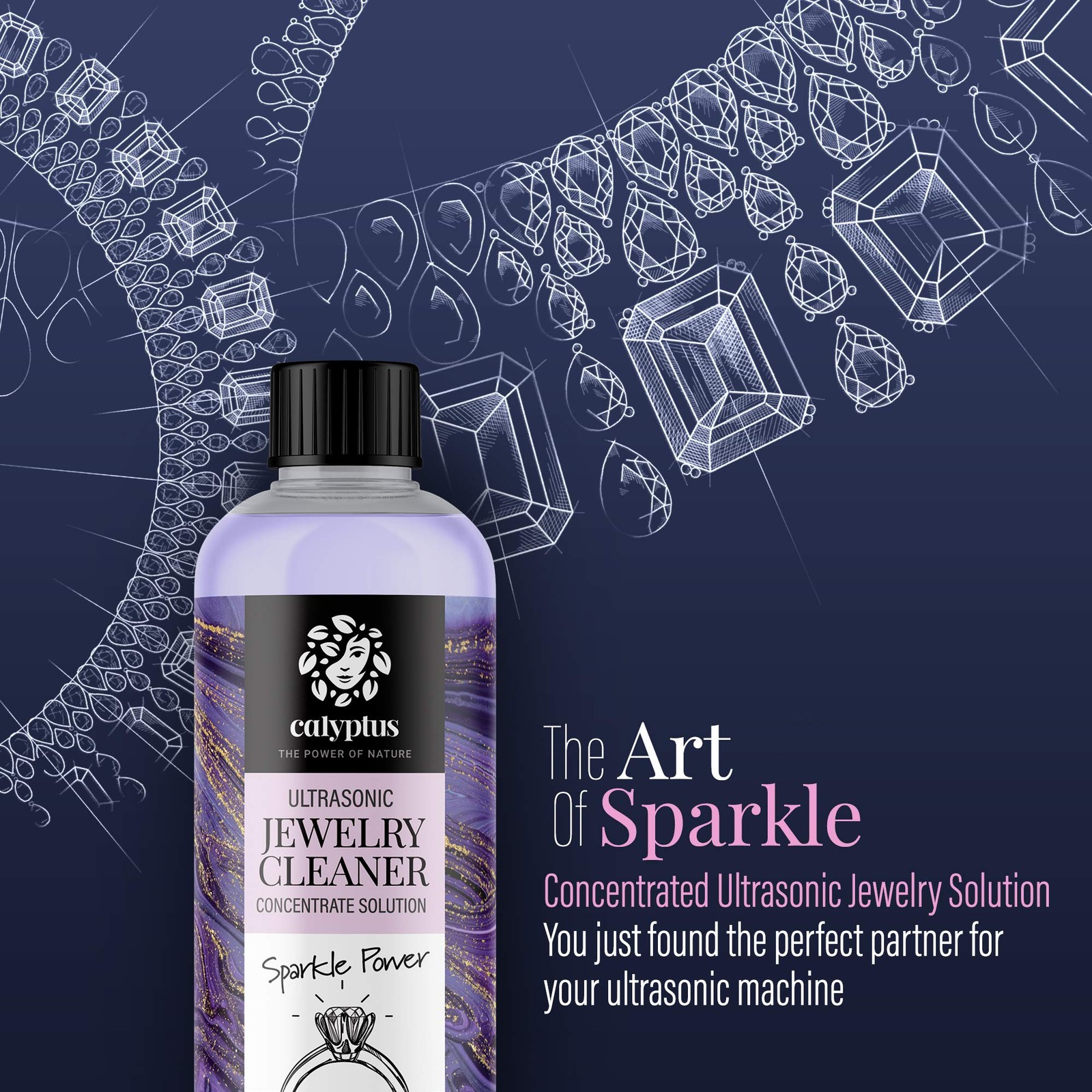 Ultrasonic Jewelry Cleaning Solution Concentrate | Professional Power for Use in