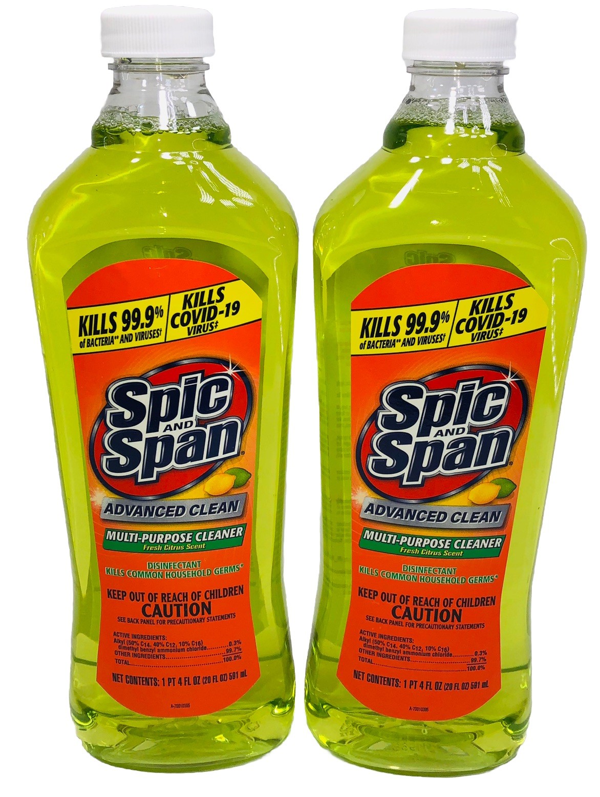 4 Spic & Span Multi-purpose Cleaner Citrus Scent Liquid Floor Cleaner FREE SHIP