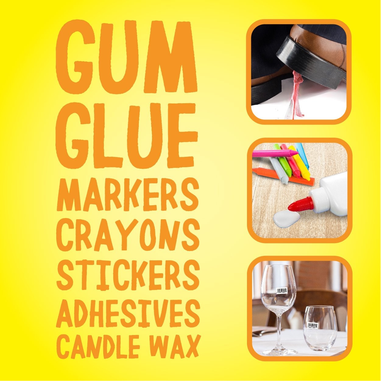 Spray Adhesive Remover Gel, 6 Pack, Removes Glue, Stickers, Tape Residue, Gre…