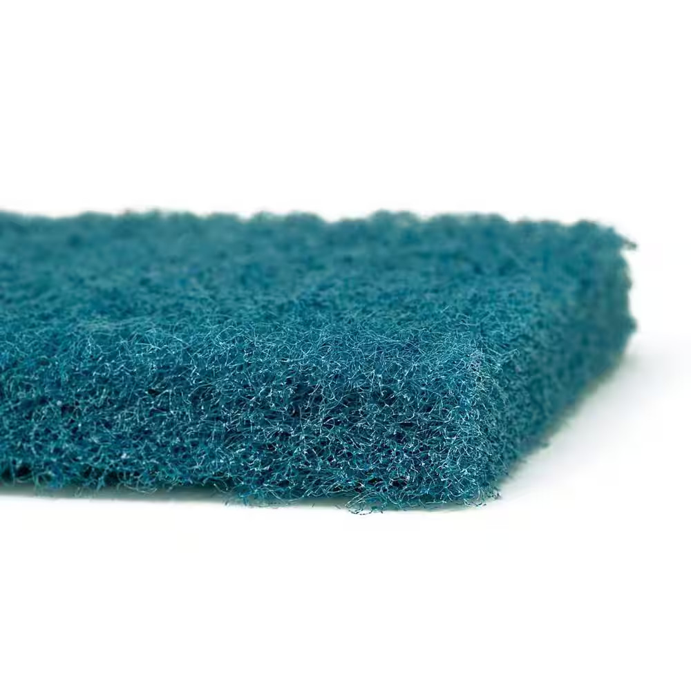 4.6 In. Medium Cleaning Scrubbing Pad, Blue Duty Scrub, Eco-Friendly, General Cl