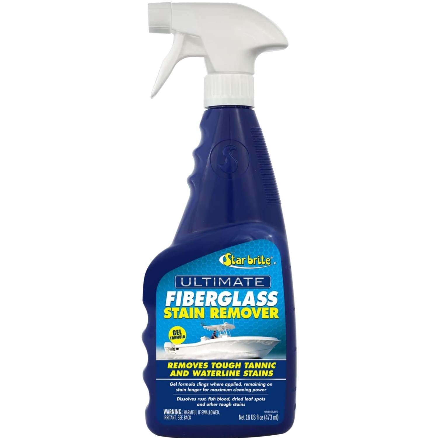 Fiberglass Stain Remover Gel Spray Rust Waterline Leaf Stain Cleaner for Boats
