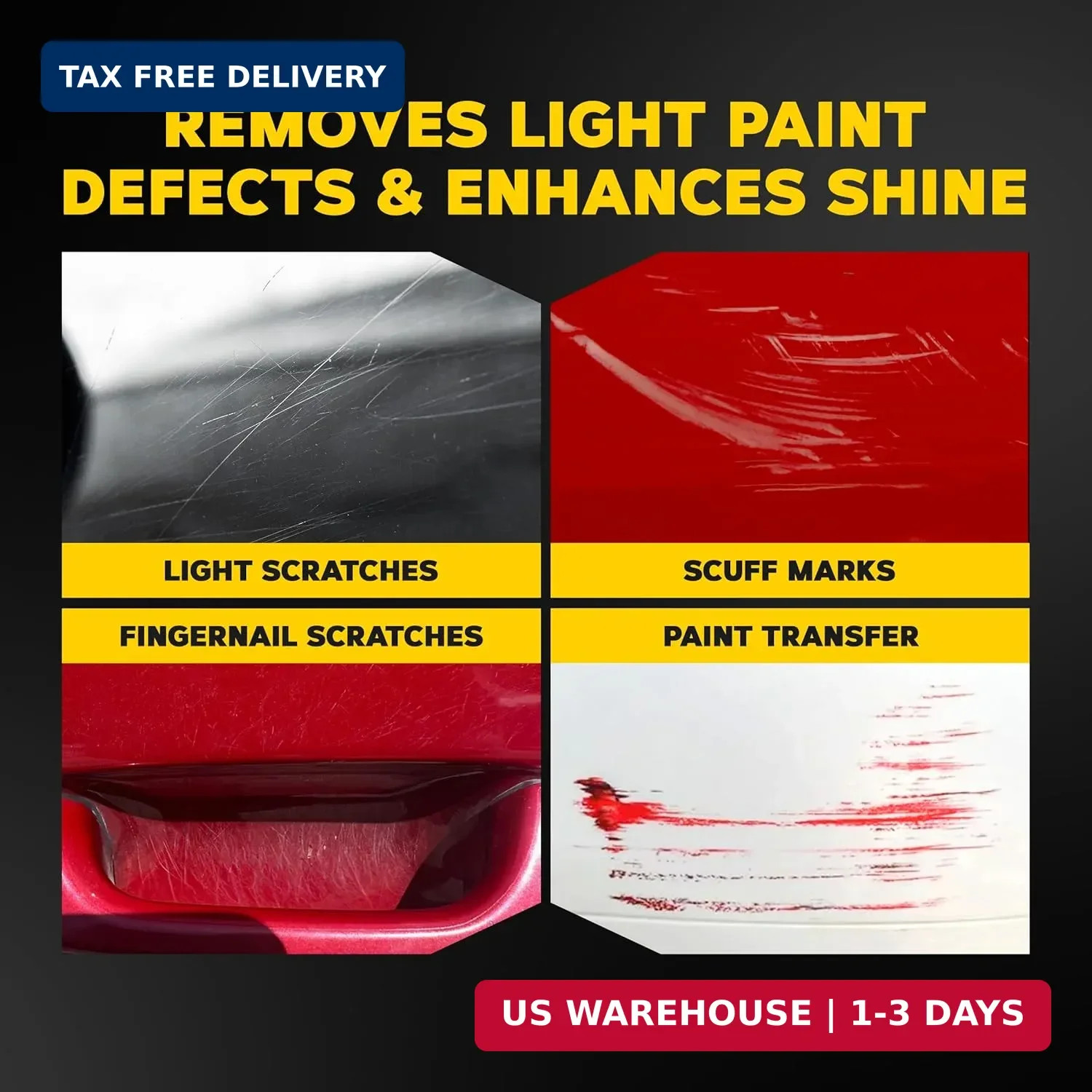 Meguiar’s Quik Eraser Kit, Car Scratch Remover for Repairing Surface Blemishes,