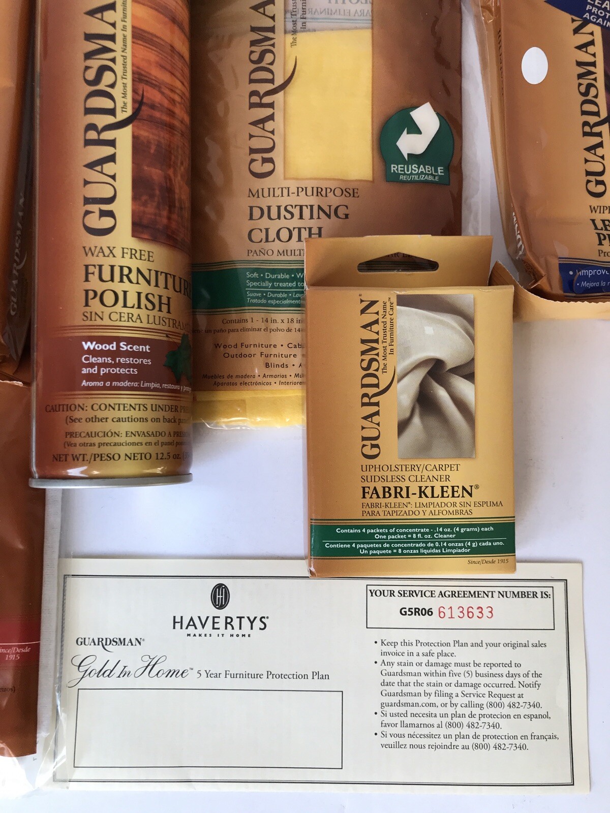 New Havertys Makes It Home Furniture Care Gold Kit Fabric – Wood – Leather (C6)