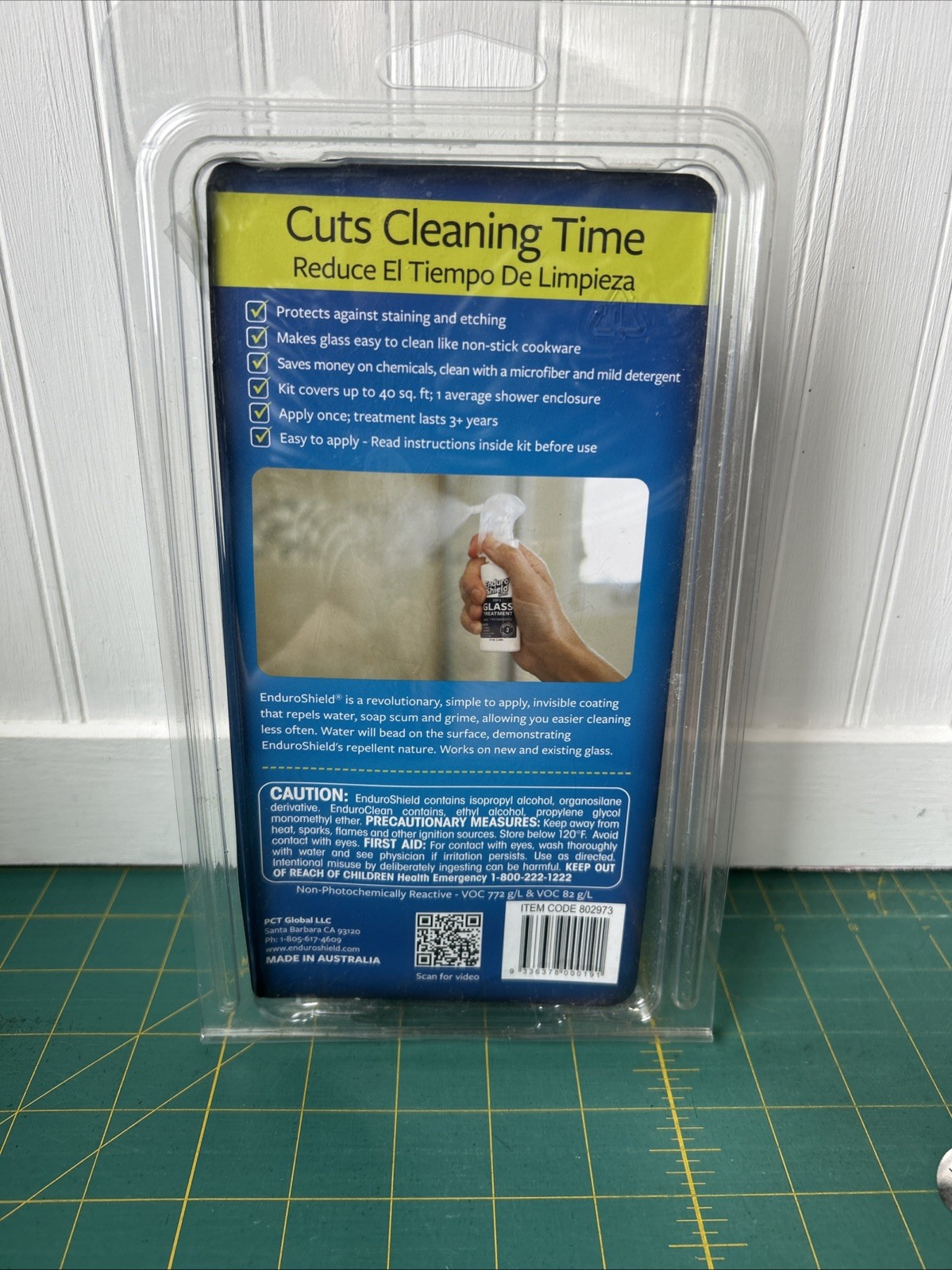 Enduro Shield Home Glass Treatment For Showers & More Covers 40 SQ FT (New)
