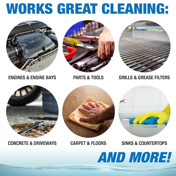 Oil Eater Aod5g35438 Cleaner/Degreaser, Water-Based Parts Washer, Pail, 5 Gal,