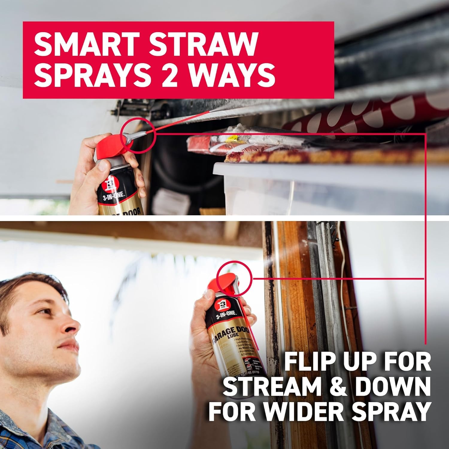 3-IN-ONE SMART STRAW SPRAYS 2 WAYS, 11 OZ (Select Your Style & Pack)
