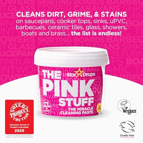 Stardrops The Pink Stuff Cleaning Paste 500g, 17.63 Ounce (Pack of 1), WHIGT
