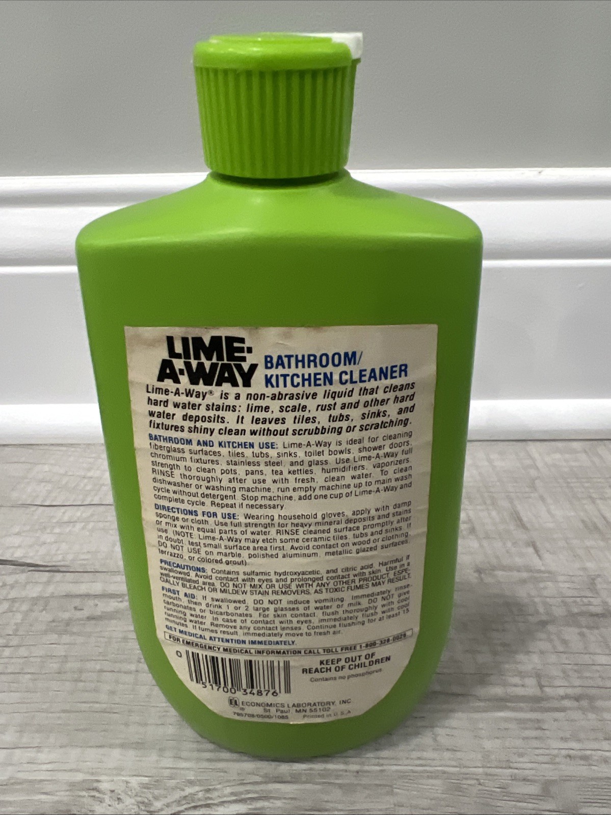 VERY RARE Lime-a-Way 1970’s 16 Oz Hard Water Stain Cleaner