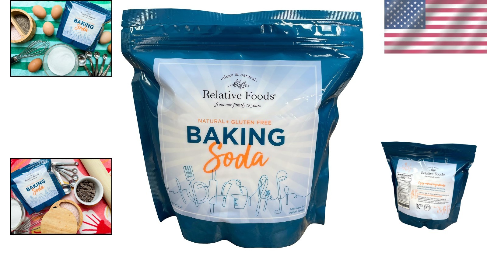 Gluten-Free Baking Soda 2 Lbs – Pure Sodium Bicarbonate
