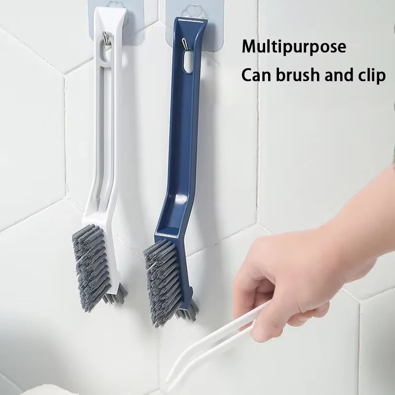 Effective Cleaning Brush for Corners and Gaps – 2-In-1 Multipurpose Bathroom and