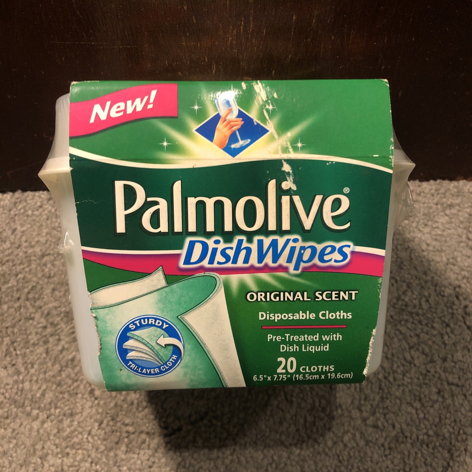 X2 Palmolive Dish Wipes Original Scent Pretreated Disposable Cloths 20 Count