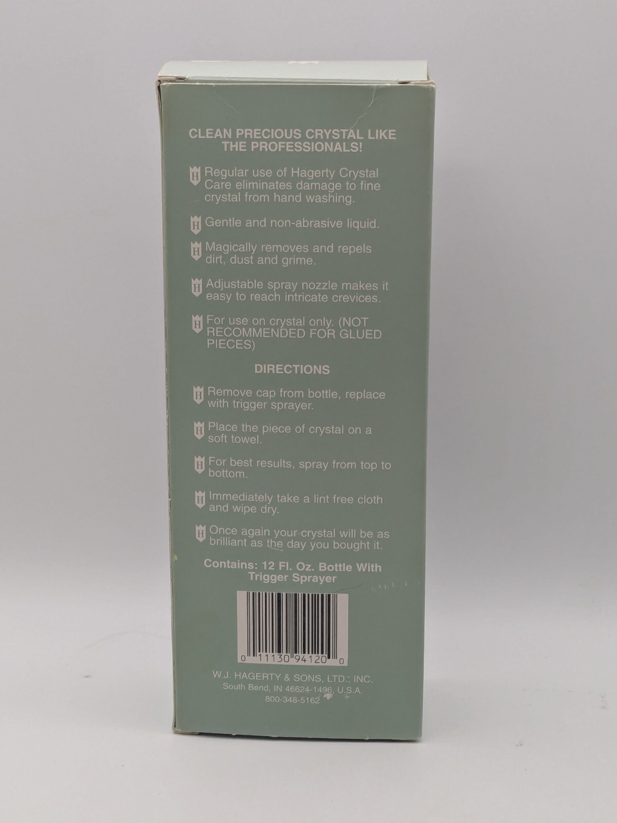 Hagerty 12oz Crystal Care Cleaner Fine Crystal Spray & Selvyt Crystal Care Cloth
