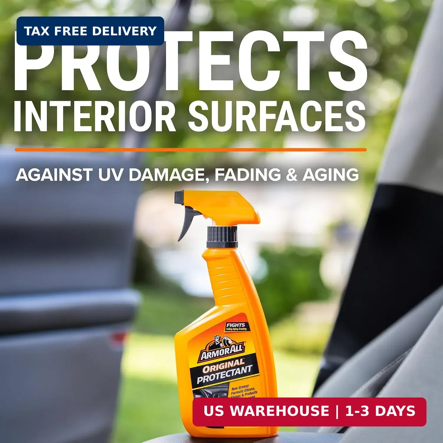 Armor All Streak-Free Original Protectant Spray, Car Interior Cleaner, 28oz | Ca