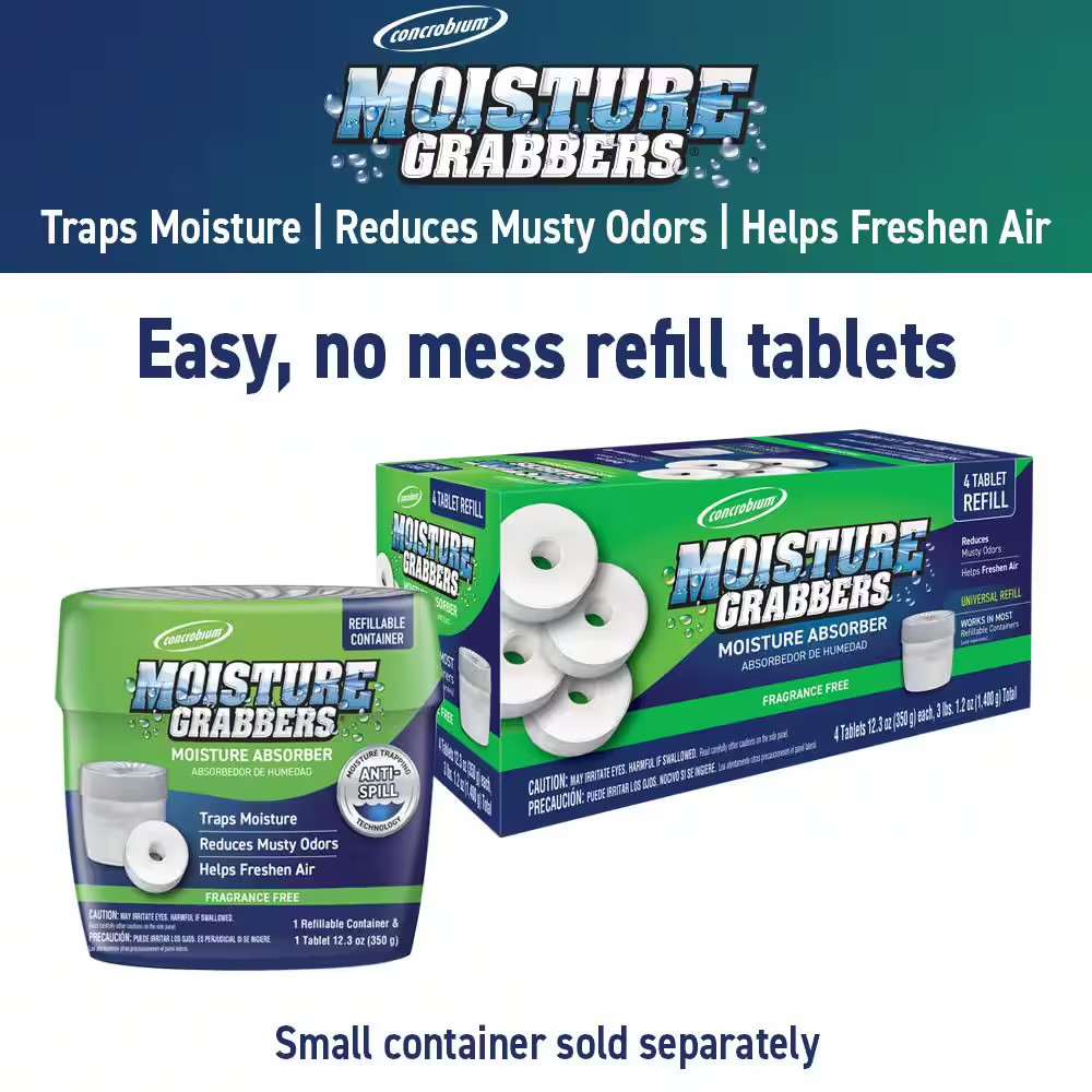 12.3 Oz. Moisture Grabber Fragrance Free Refill Tablets Mold & Mildew Product (C