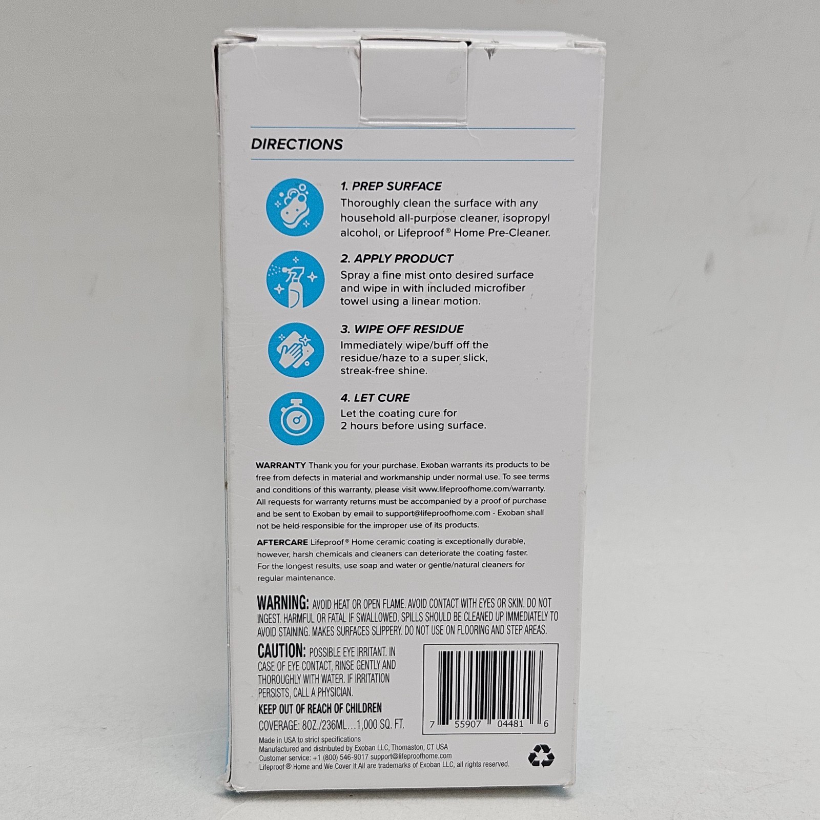 Lifeproof Ceramic Coating Spray Kit Shine, Seal & Protect Kitchen & Bath Surface