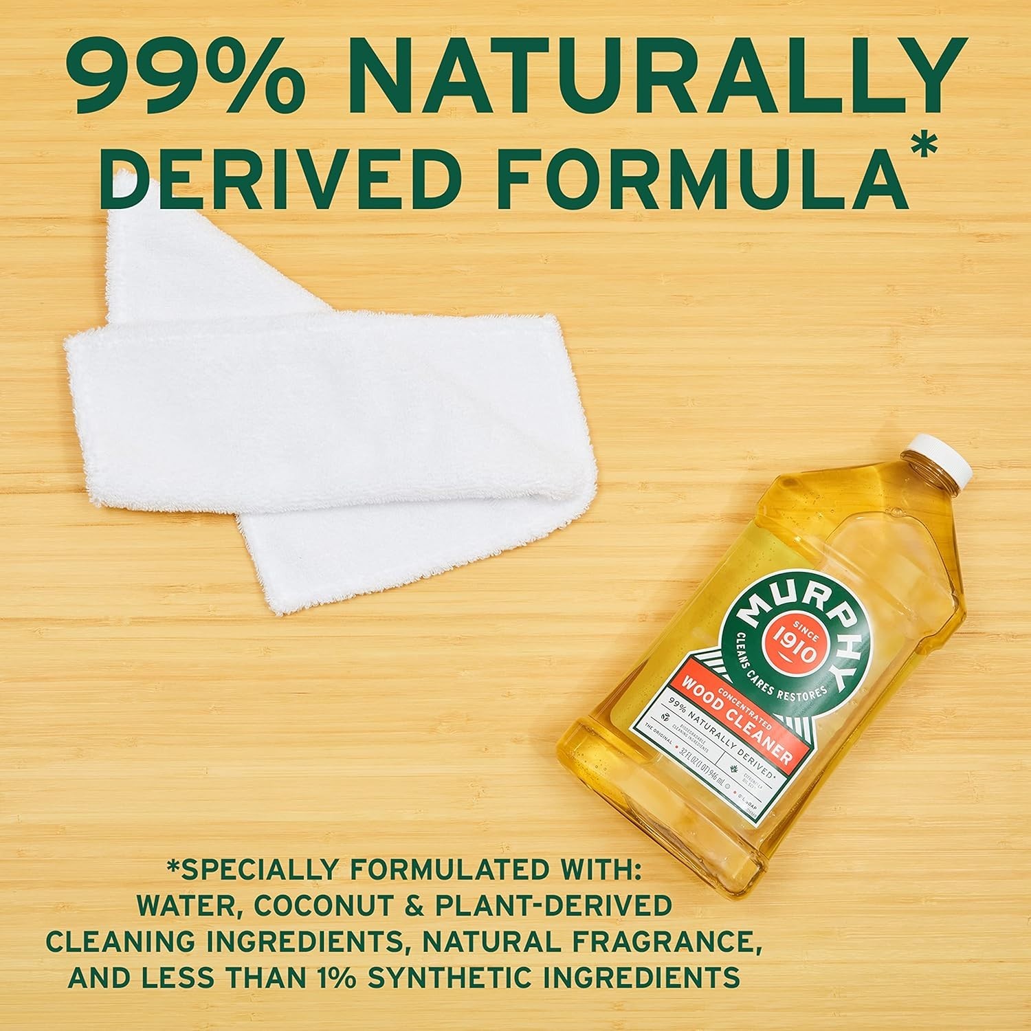 Citronella Oil Concentrated Wood Cleaner – 32oz No-Rinse Eco-Friendly 3-Pack