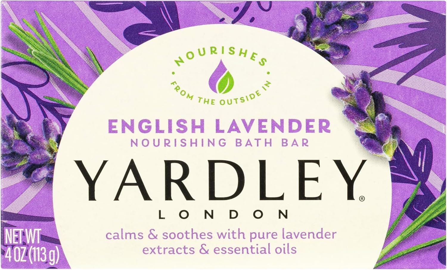 London English Lavender Naturally Bath Bar, 4 ounce