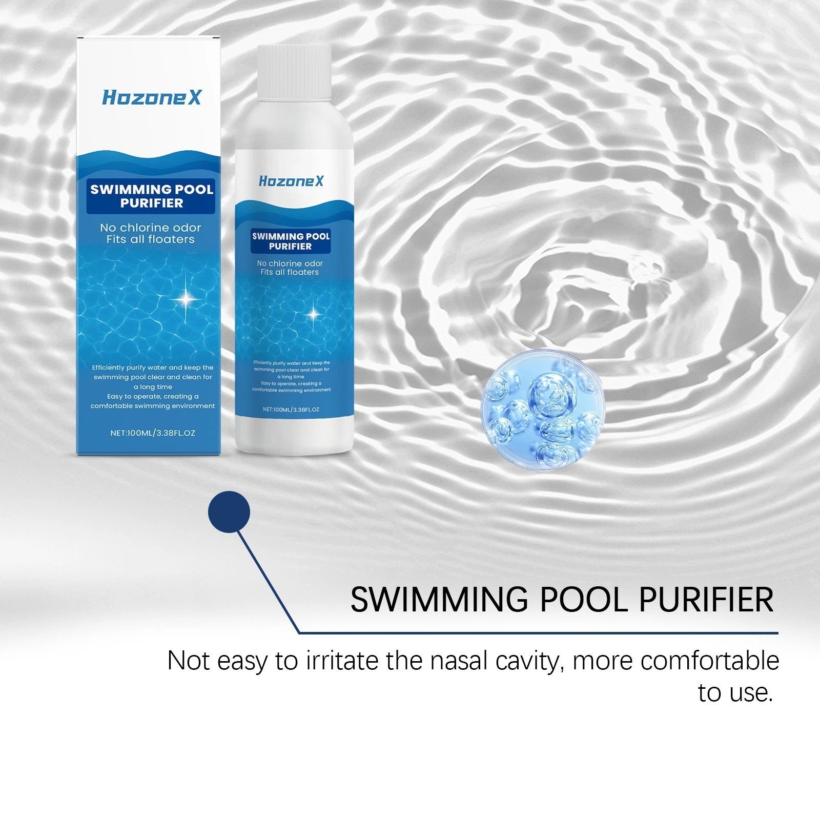 Swimming Pool Purifier Liquid Clears Cloudy Water for Inground & Above Pools