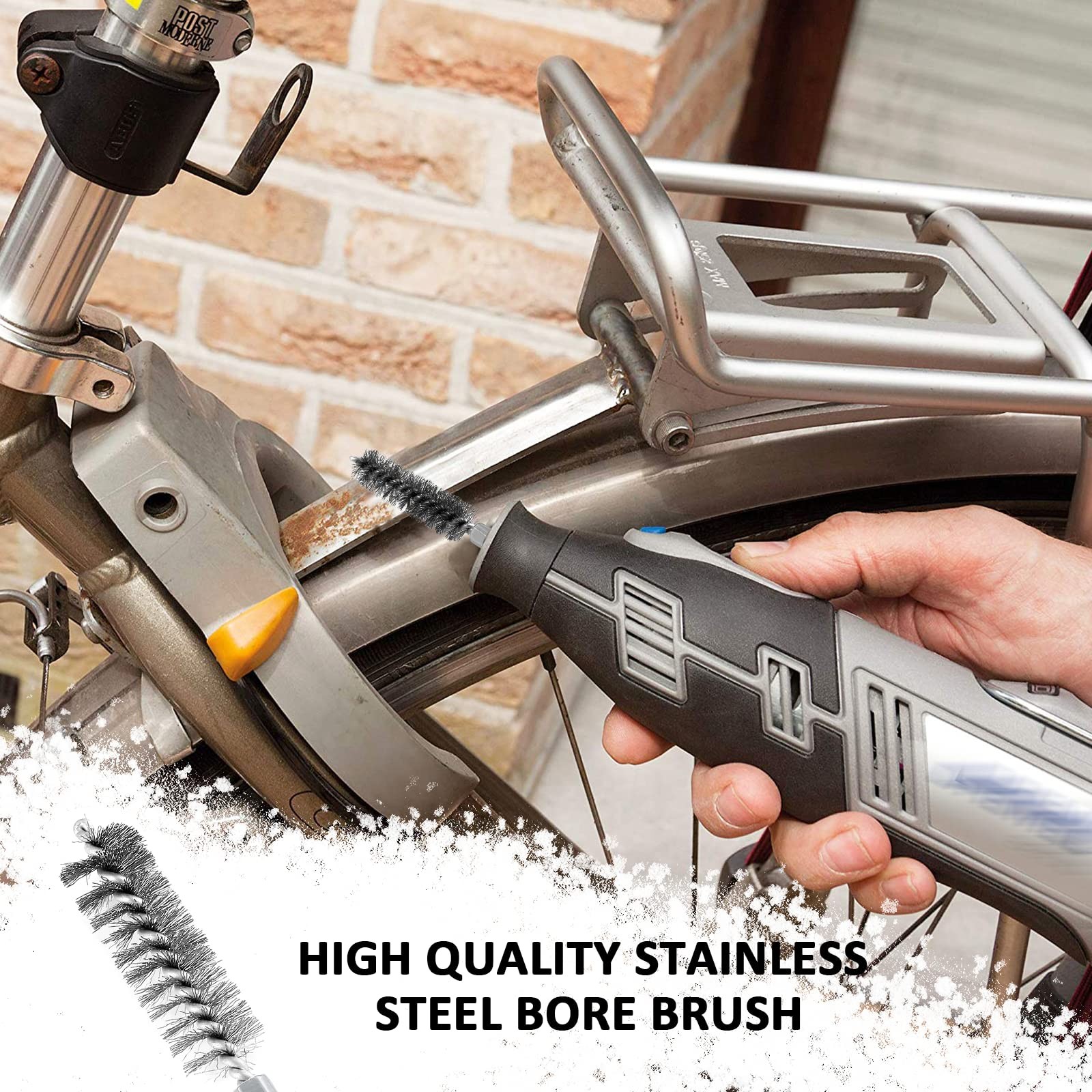 6 Pcs 19mm Stainless Steel Wire Brush Set