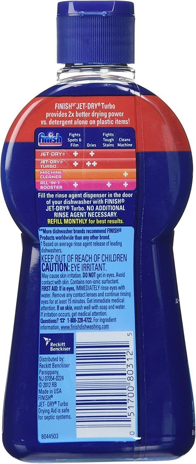 Finish Jet-Dry Turbo Dry Drying Agent 6.76 OZ, Discontinued