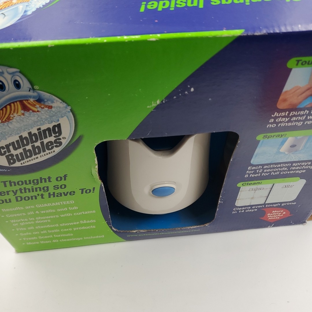 Scrubbing Bubbles Automatic Shower Cleaner Kit With 2 Bottles Solution New