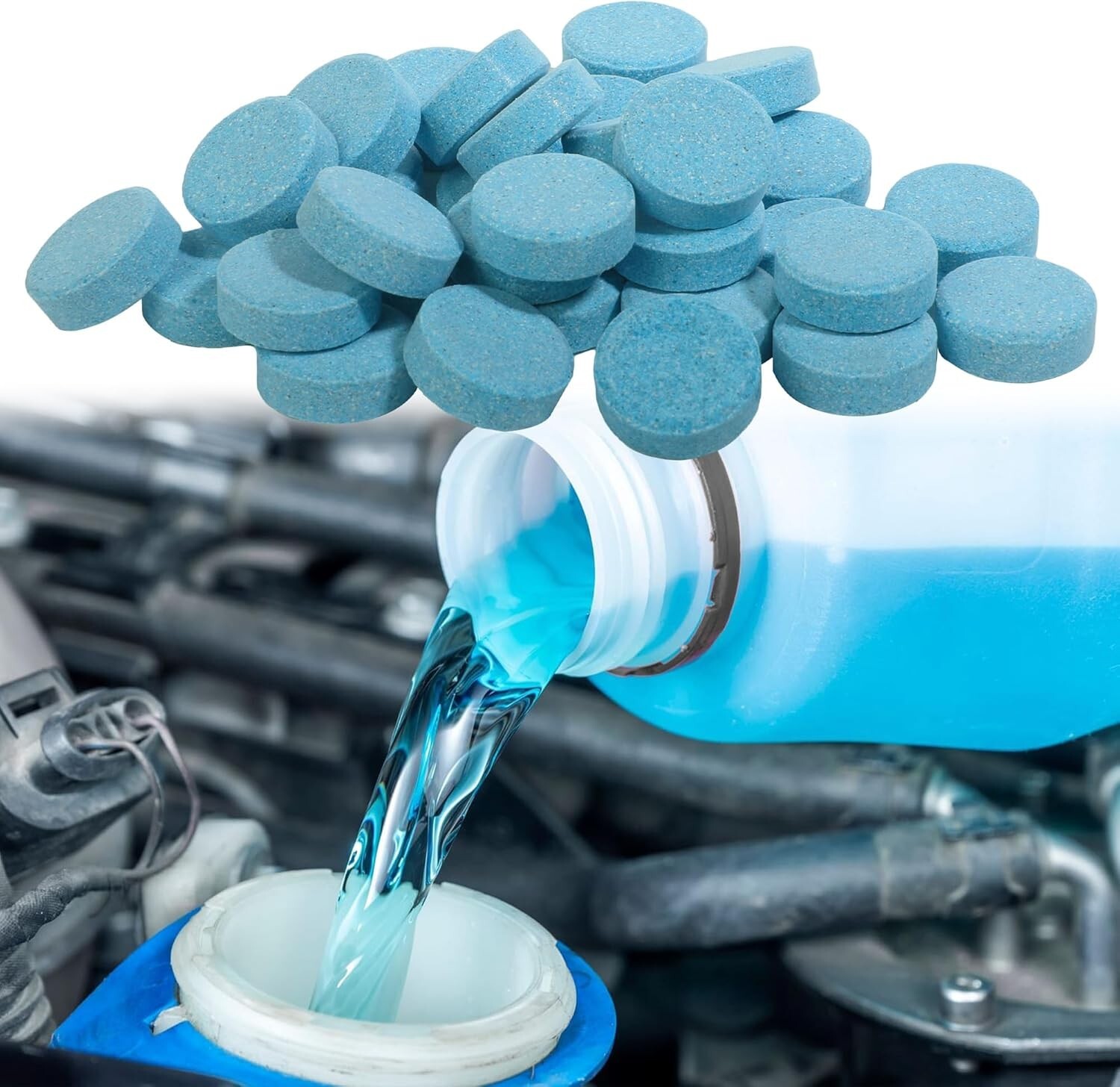 100 Piezas De Liquido Limpiaparabrisas De Automovil, Tabletas Limpias Concent…